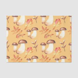 Herbstpilze (Design 30 Gelb/Orange Serie) Seidenpapier