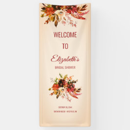 Herbstplendor errötete Elfenbeinküste Brautparty Banner
