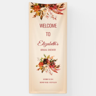 Herbstplendor errötete Elfenbeinküste Brautparty Banner
