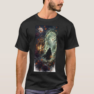 Herbstportal — Gothic Laternen T-Shirt