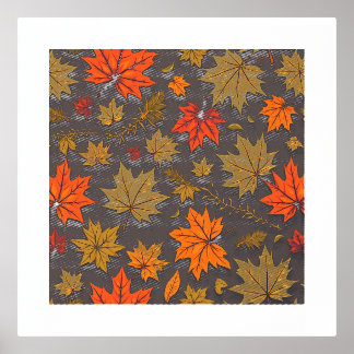 Herbstposter Foliendrucke