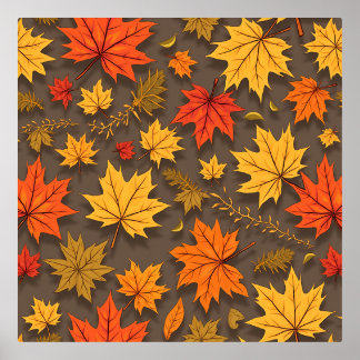Herbstposter Foliendrucke