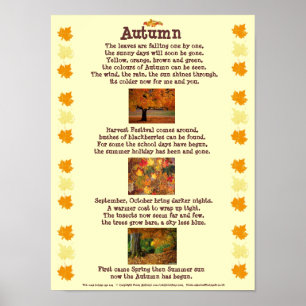 Herbstposter Poster