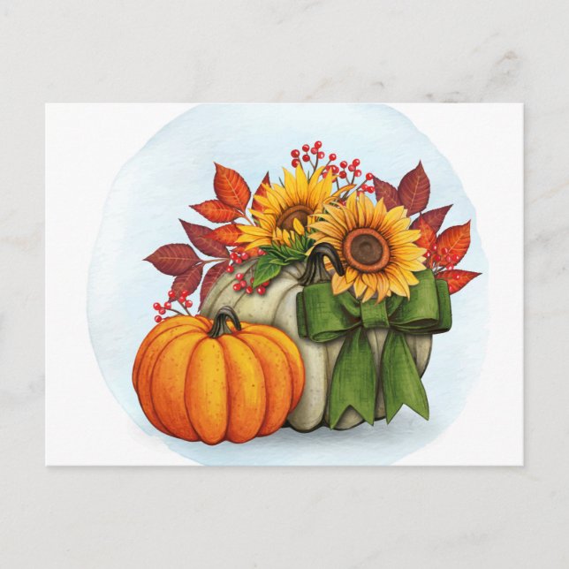 Herbstpostkarte Postkarte (Vorderseite)