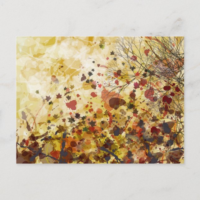 Herbstpostkarte Postkarte (Vorderseite)