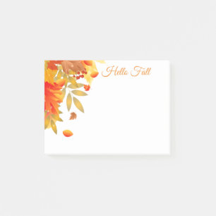 Herbstpostnotizen Post-it Klebezettel