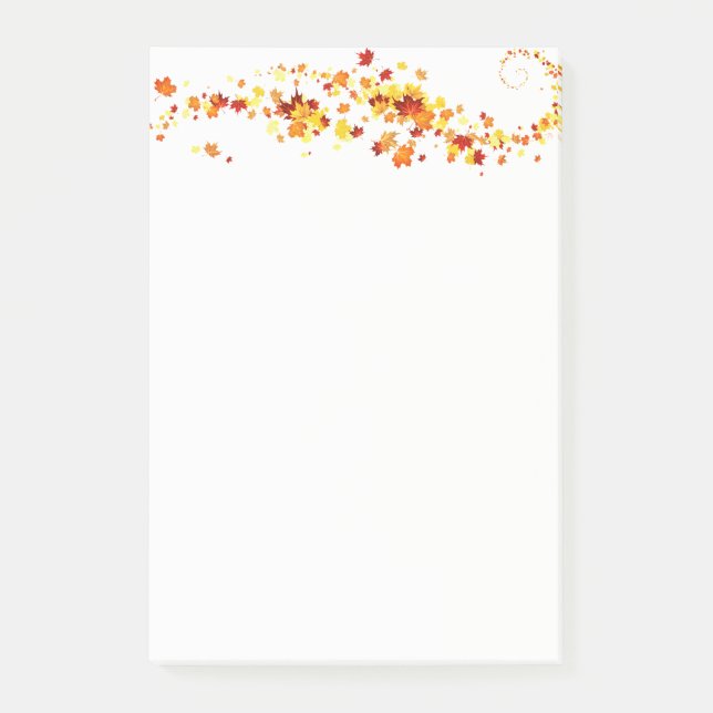 Herbstpostnotizen Post-it Klebezettel (Vorderseite)