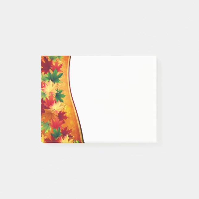 Herbstpostnotizen Post-it Klebezettel (Vorderseite)