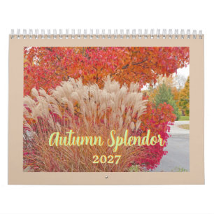 "HERBSTPRACHT" 12-MONATS-KALENDER 2027 KALENDER