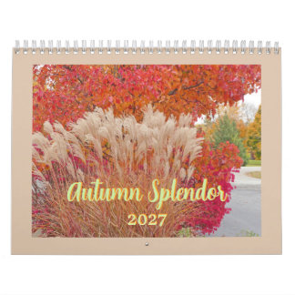 "HERBSTPRACHT" 12-MONATS-KALENDER 2027 KALENDER