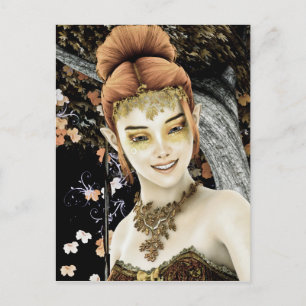 Herbstprinzessin Postkarte