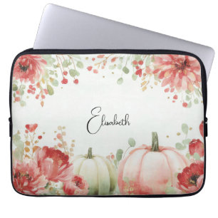 Herbstpumpen und Blume Laptopschutzhülle