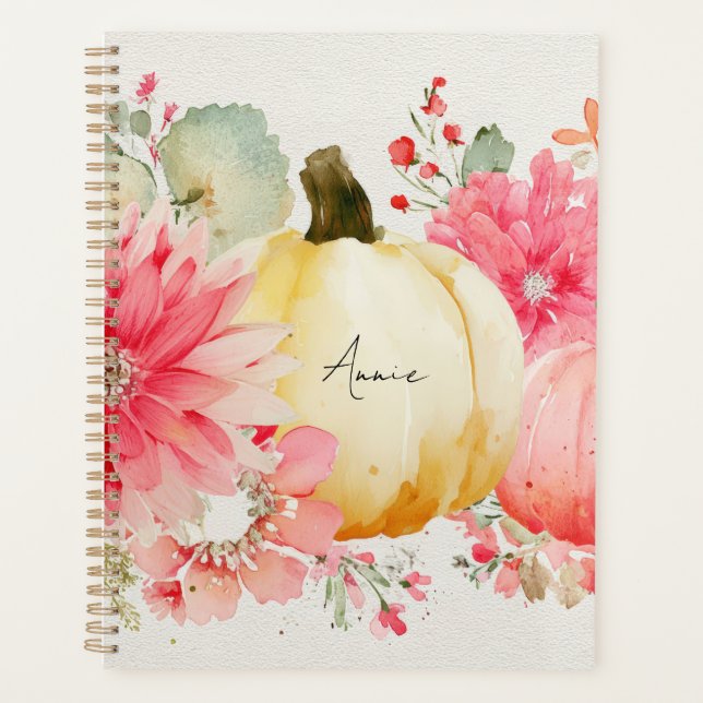 Herbstpumpen und Blume Planer (Vorderseite)