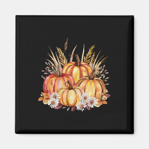 Herbstpumpen und Weizenernte Thanksgivin Magnet