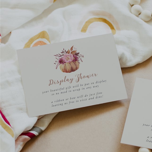 Herbstpumpen & Wildblumen Herbstdusche Begleitkarte (Von Creator hochgeladen)