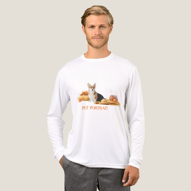 Herbstpup & Pumpkins Tri-Blend Shirt (Vorderseite komplett)