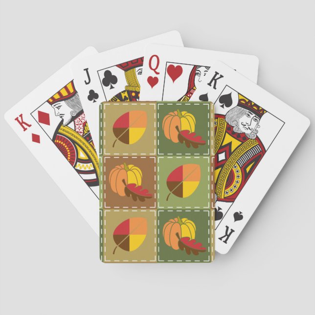 Herbstquilt Classic Playing Cards Spielkarten (Rückseite)