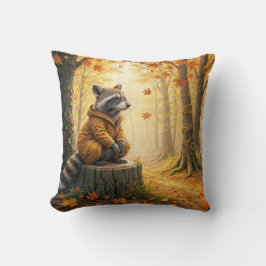 Herbstrasen auf Baumstumpf Kissen