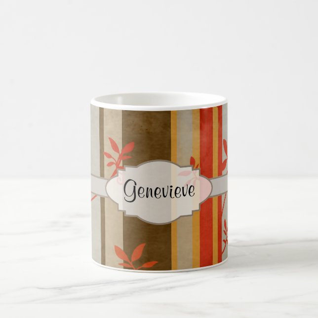 Herbstreben und -streifen kaffeetasse (Mittel)