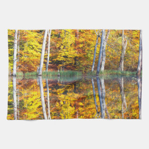 Herbstreflektion Geschirrtuch