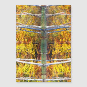 Herbstreflektion Magnetkarte