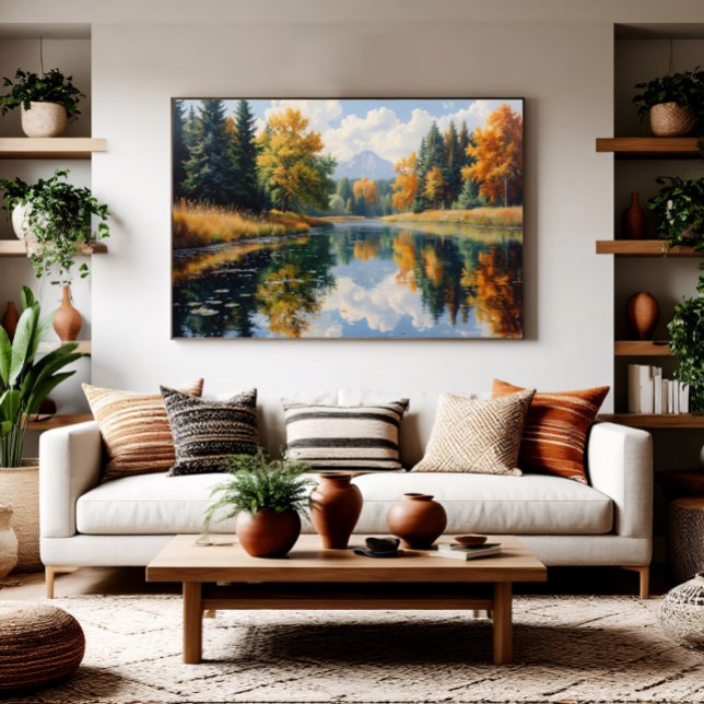 Herbstreflektionen Leinwanddruck (Von Creator hochgeladen)