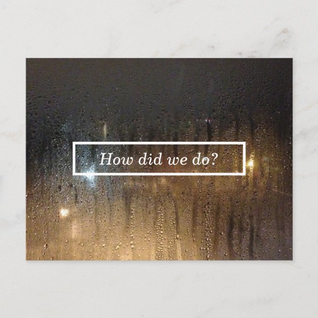 Herbstregenkommentar Postkarte (Vorderseite)