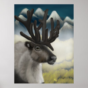 Herbstreverie: Majestic Rentier Poster