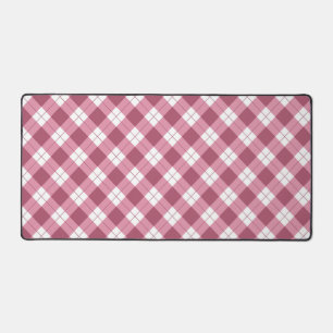 Herbstrosa Checkered Desk Mat Schreibtischunterlage