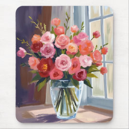 Herbstrosenstrauß Floral Herbst Mousepad