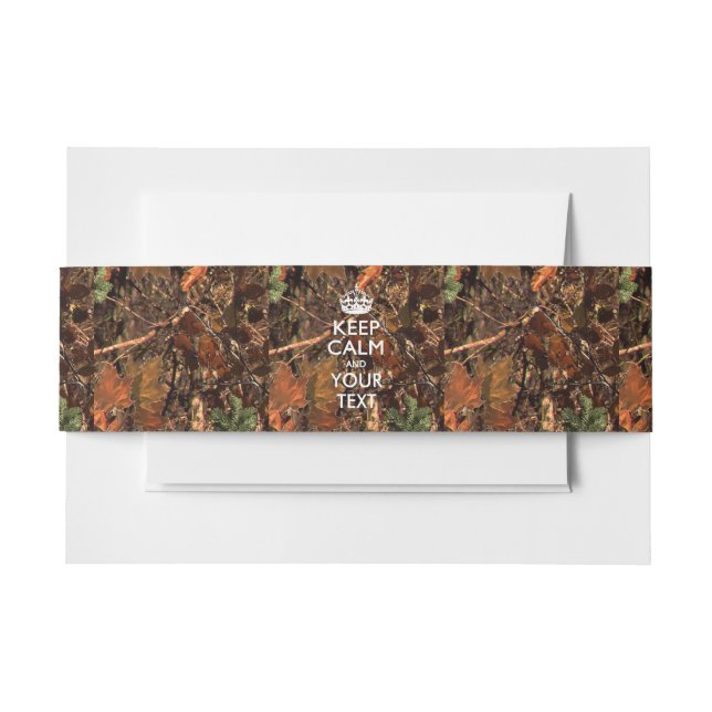 Herbstsaison BEHALTE CALM und Ihren kreativen Text Einladungsbanderole (Vorderseite Beispiel)