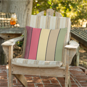 Herbstsaison Erde Tone Farben auf Aquarellpapier Kissen