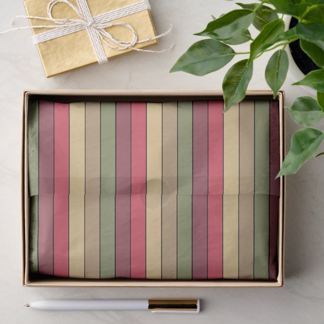 Herbstsaison Erde Tone Farben auf Aquarellpapier Seidenpapier (Geschenk)