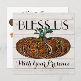 Herbstsaison/Erntedank Einladung