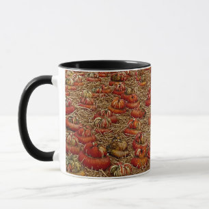 Herbstsaison farbenfrohe Bauernpumpen Tasse