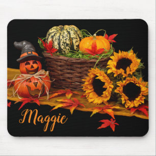 Herbstsaison Halloween Oktober Mauspad