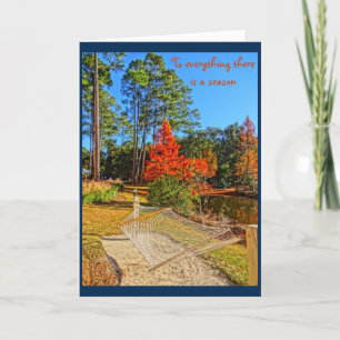 Herbstsaison Inspiration Bibel Verse Karte