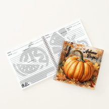 Herbstsaison Pumpkin Thema Rezept Buch