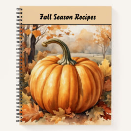 Herbstsaison Pumpkin Thema Rezept Buch