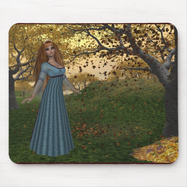 Herbstsaison Queen - Fantasy Mousepad (Vorne)