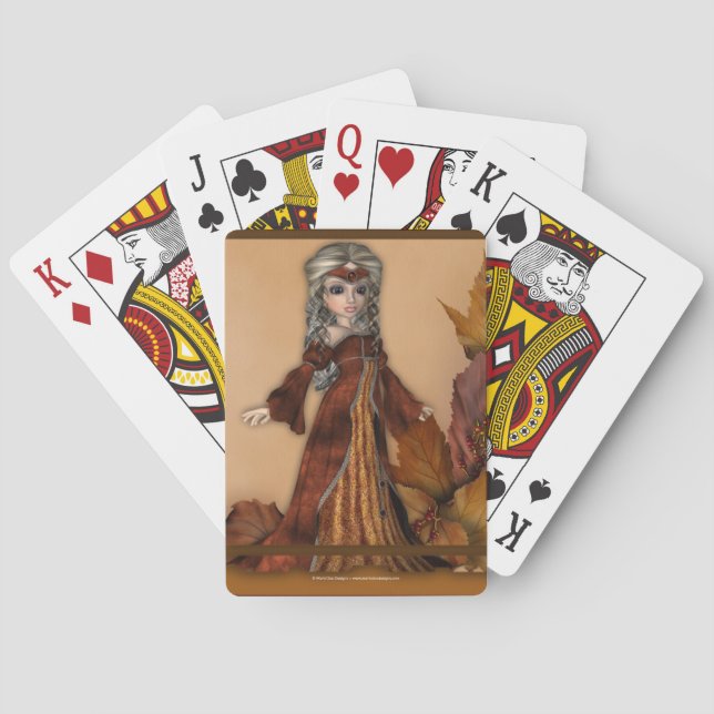 Herbstsaison Queen Spielkarten (Rückseite)