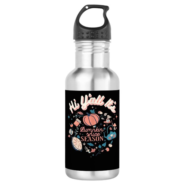 Herbstsaison Sammlung Y’all It's Pumpkin S Edelstahlflasche (Vorderseite)