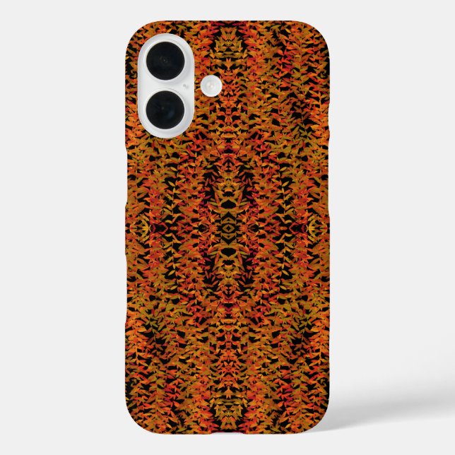 Herbstsaison Wechselnde Farben Laub Blätter Kunst iPhone 16 Hülle (Rückseite)