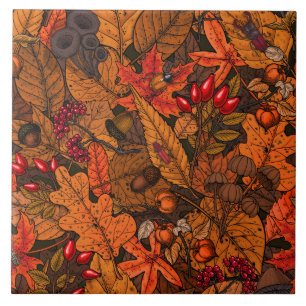 Herbstschätze Fliese