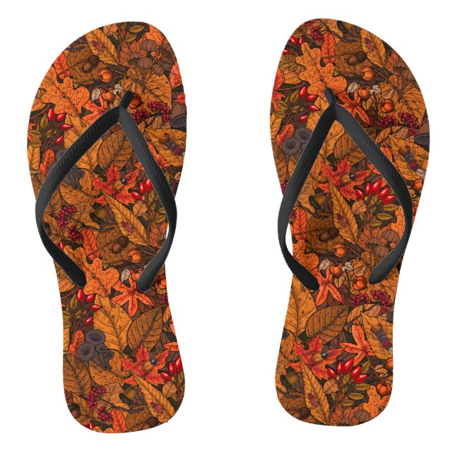 Herbstschätze Flip Flops (Fußbett)