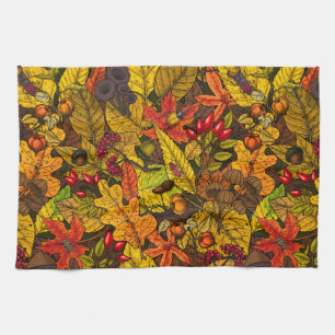 Herbstschätze Geschirrtuch