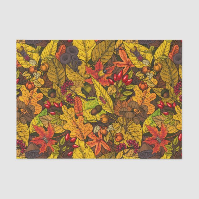 Herbstschätze Seidenpapier (Vorderseite)