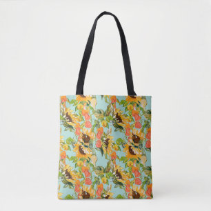 Herbstschlucker: Nahtloses Naturmuster Tasche