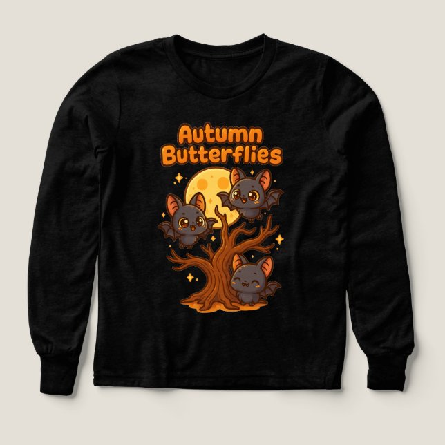 Herbstschmetterlinge – Whimsical Fledermaus-Illust (Design Vorderseite)