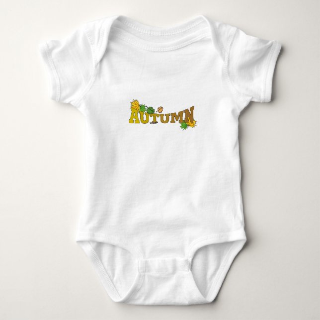 Herbstschönheit - baby strampler (Vorderseite)